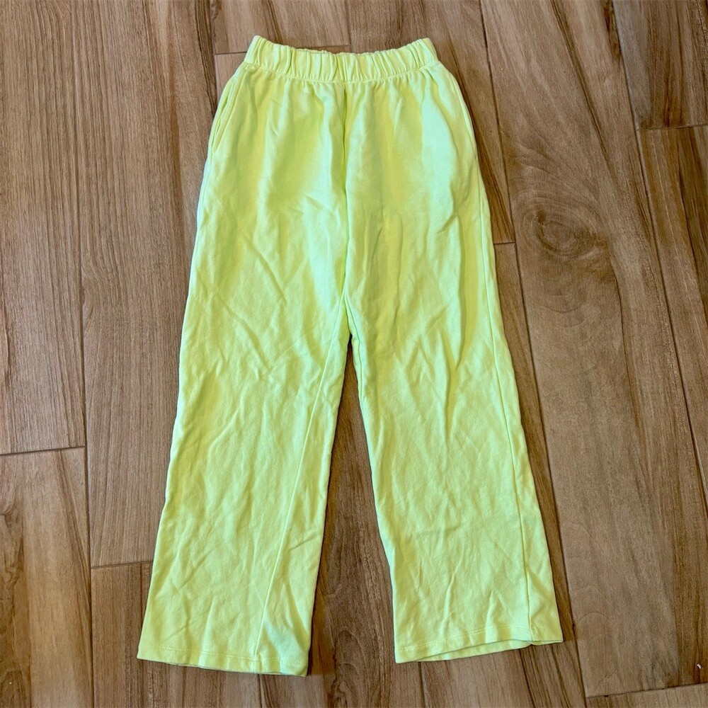 Forever 21 Sweatpants Joggers Womens Size S Yellow Elastic Waist